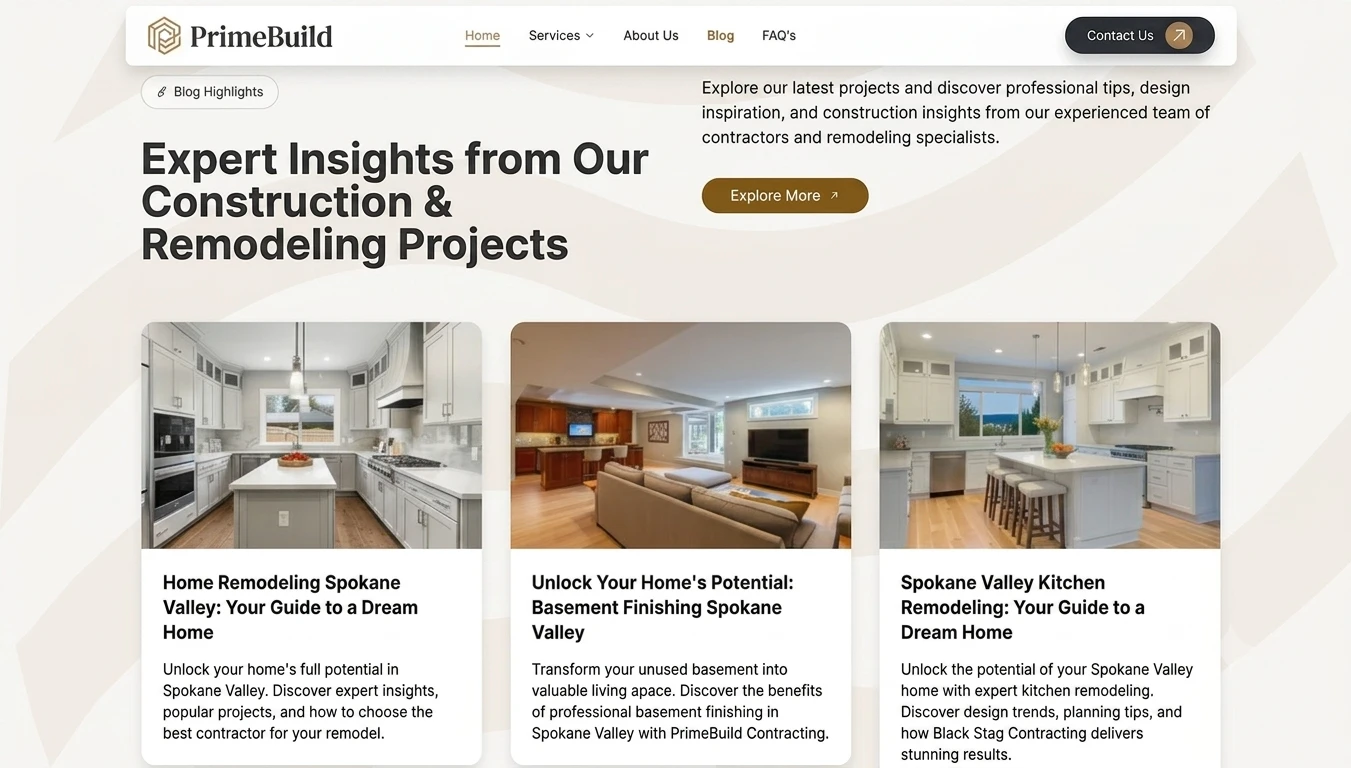 Blog Highlights — Project Insights